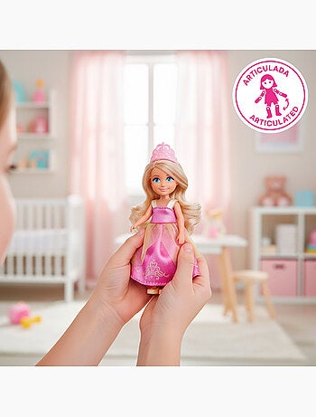 Bambola principessa da 15 cm con carrozza bella