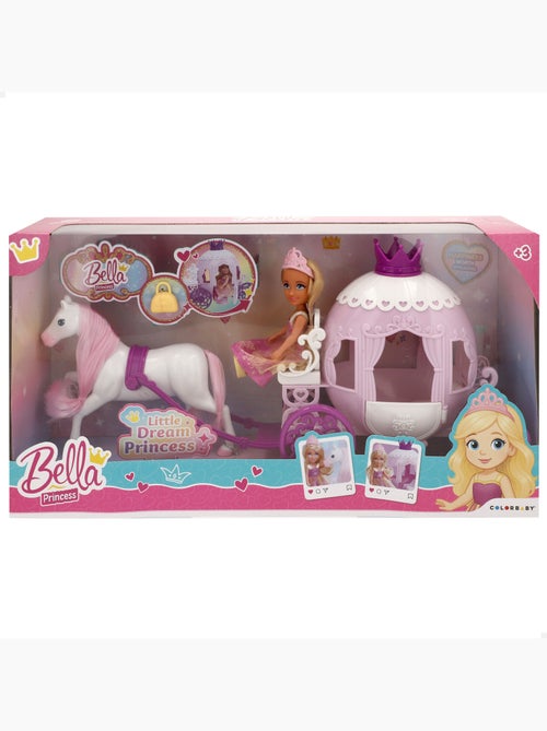 Bambola principessa da 15 cm con carrozza bella - Kiabi
