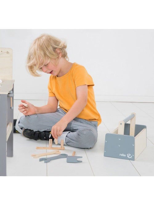 Banco da lavoro in legno per bambini con accessori da bricolage ? "Roba" - Kiabi