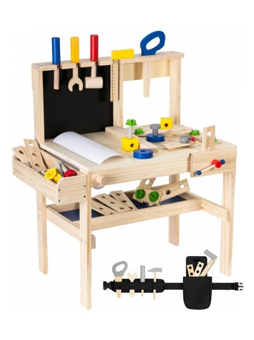 Banco da lavoro legno bimbi con cintura attrezzi Mamabrum - Kiabi