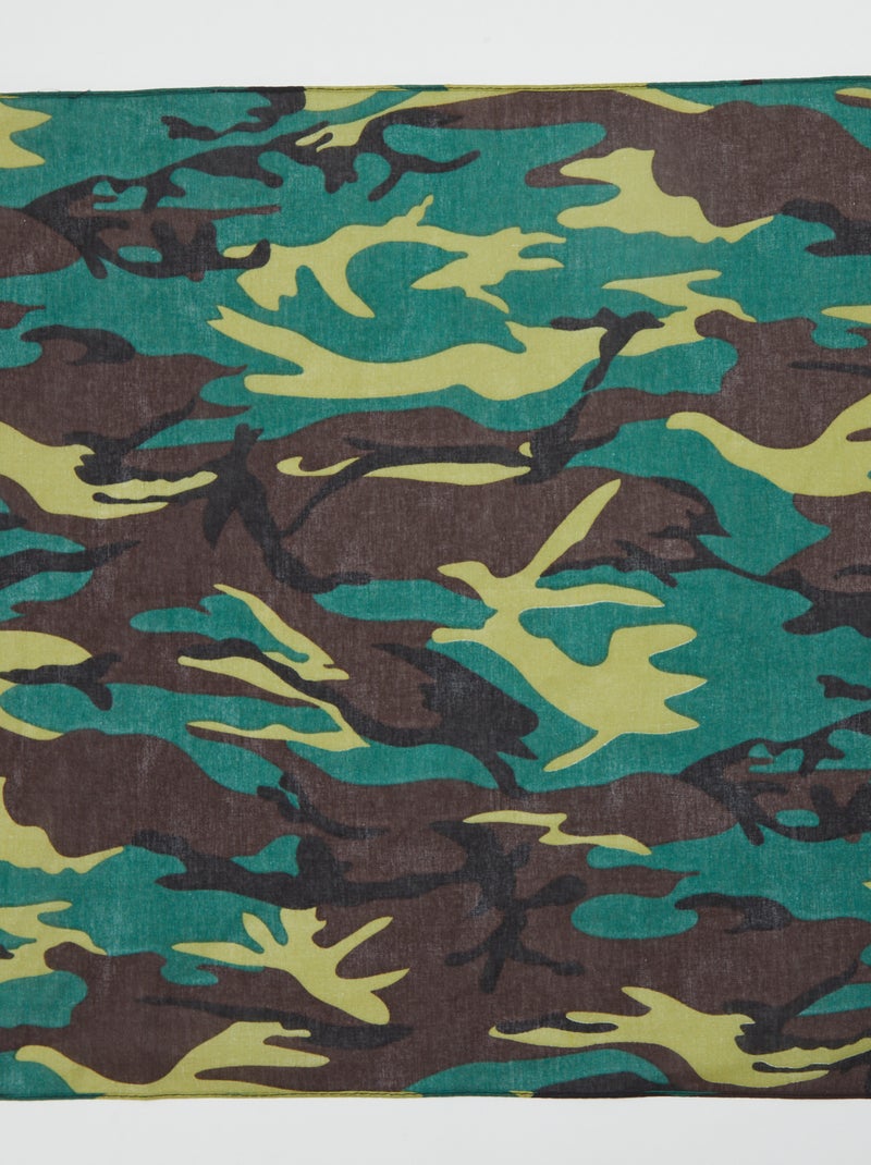 Bandana militare mimetica kaki - Kiabi