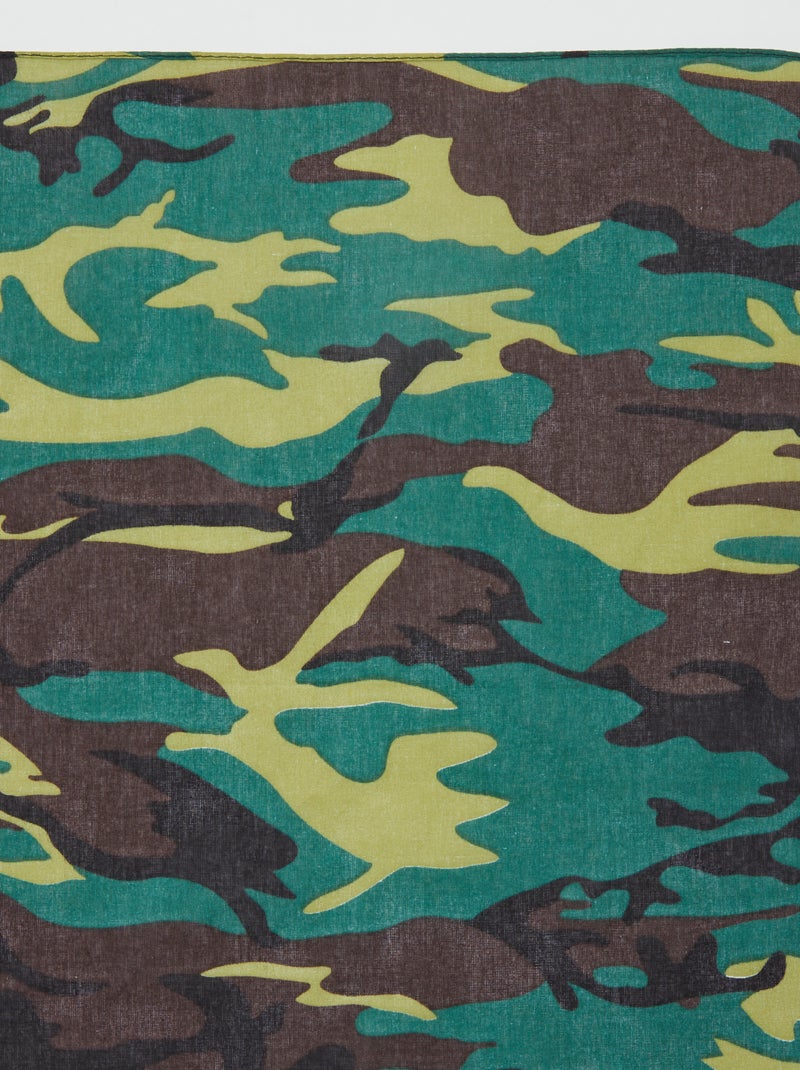 Bandana militare mimetica kaki - Kiabi