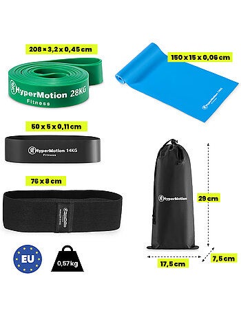 Bande elastiche hypermotion per uomini per forza e massa muscolare