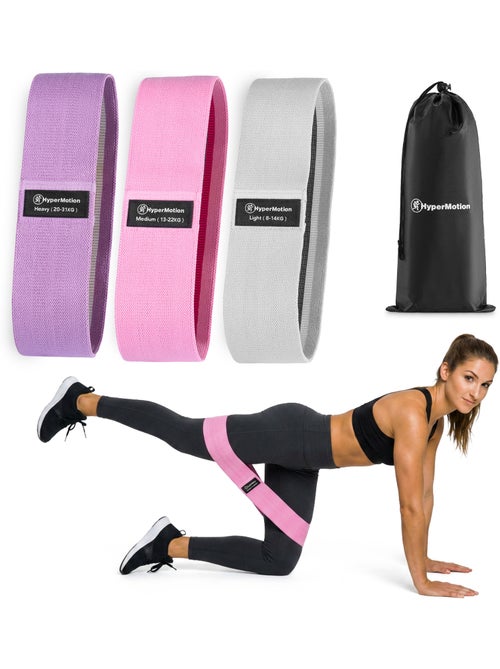 Bande elastiche in tessuto hypermotion per glutei e cosce – 3 livelli - Kiabi