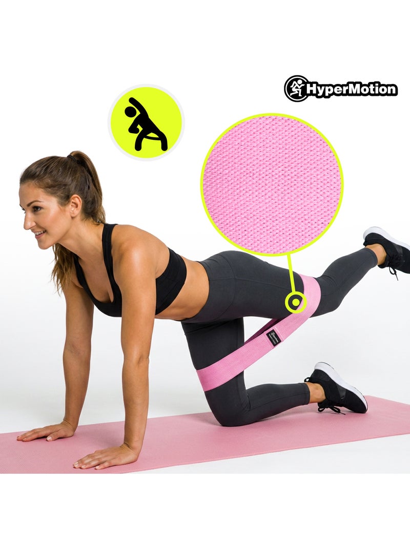 Bande elastiche in tessuto hypermotion per glutei e cosce – 3 livelli Rosa - Kiabi