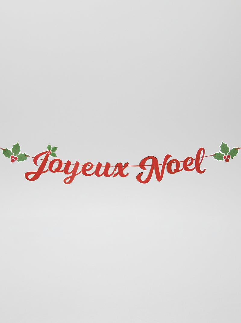 Bandierina 'Buon Natale' ROSSO - Kiabi