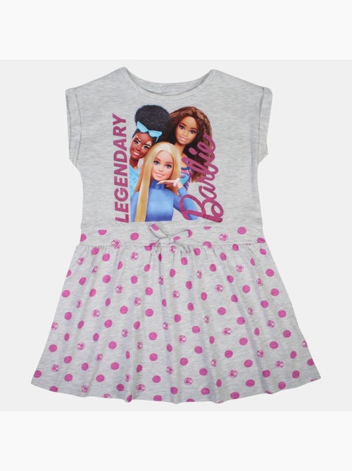Barbie - abito a fantasia con maniche corte e collo rotondo - Kiabi