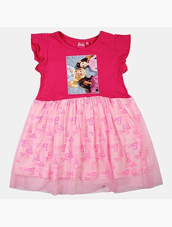 Barbie - abito stampato senza maniche, gonna in tulle