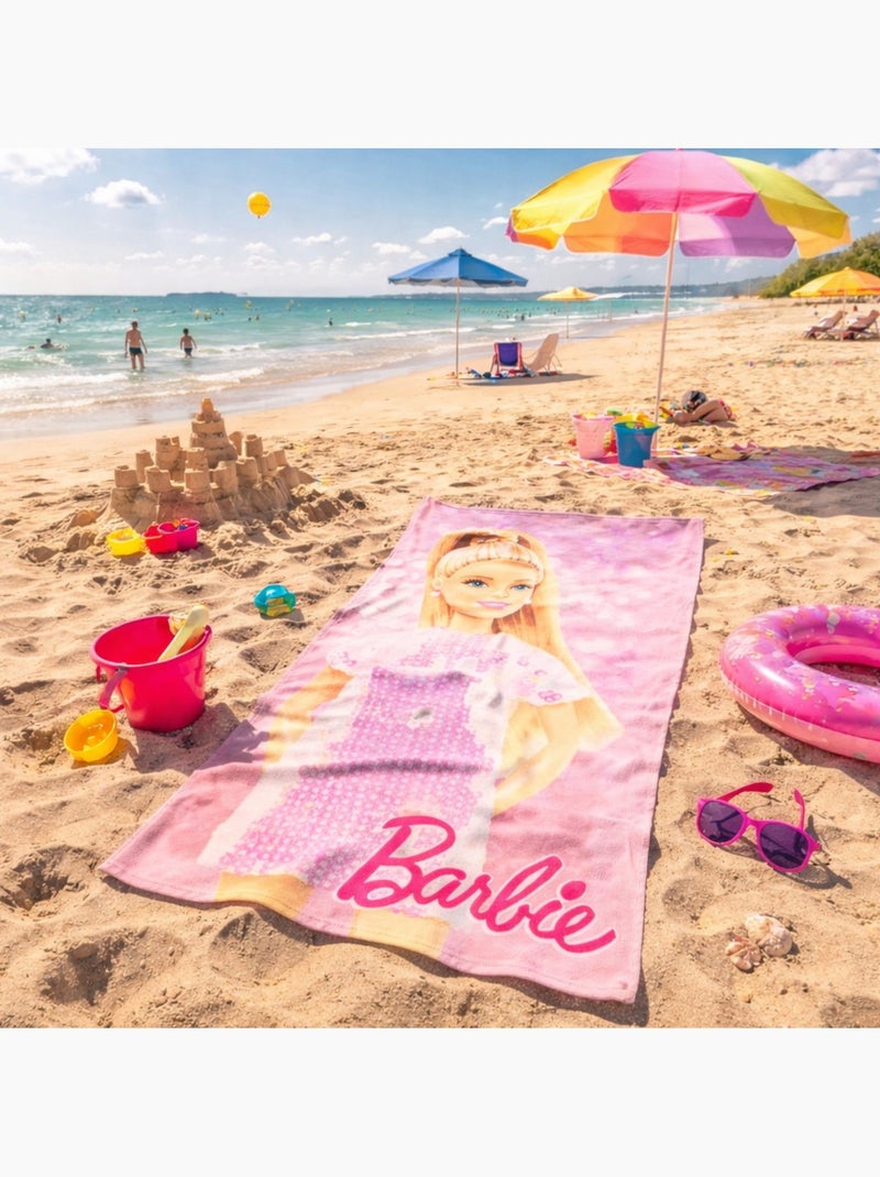 Barbie - Asciugamano Rosa - Kiabi