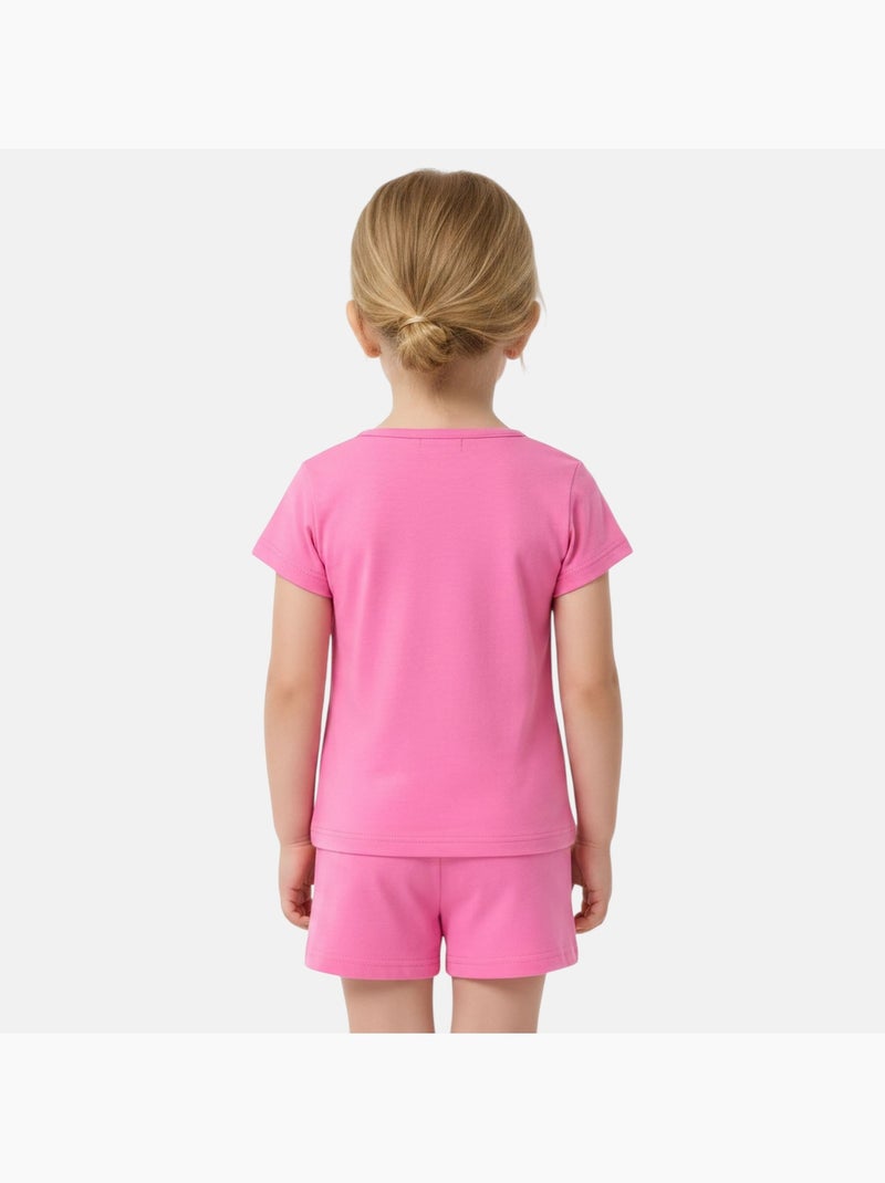 Barbie - Completo maglietta e short Rosa - Kiabi