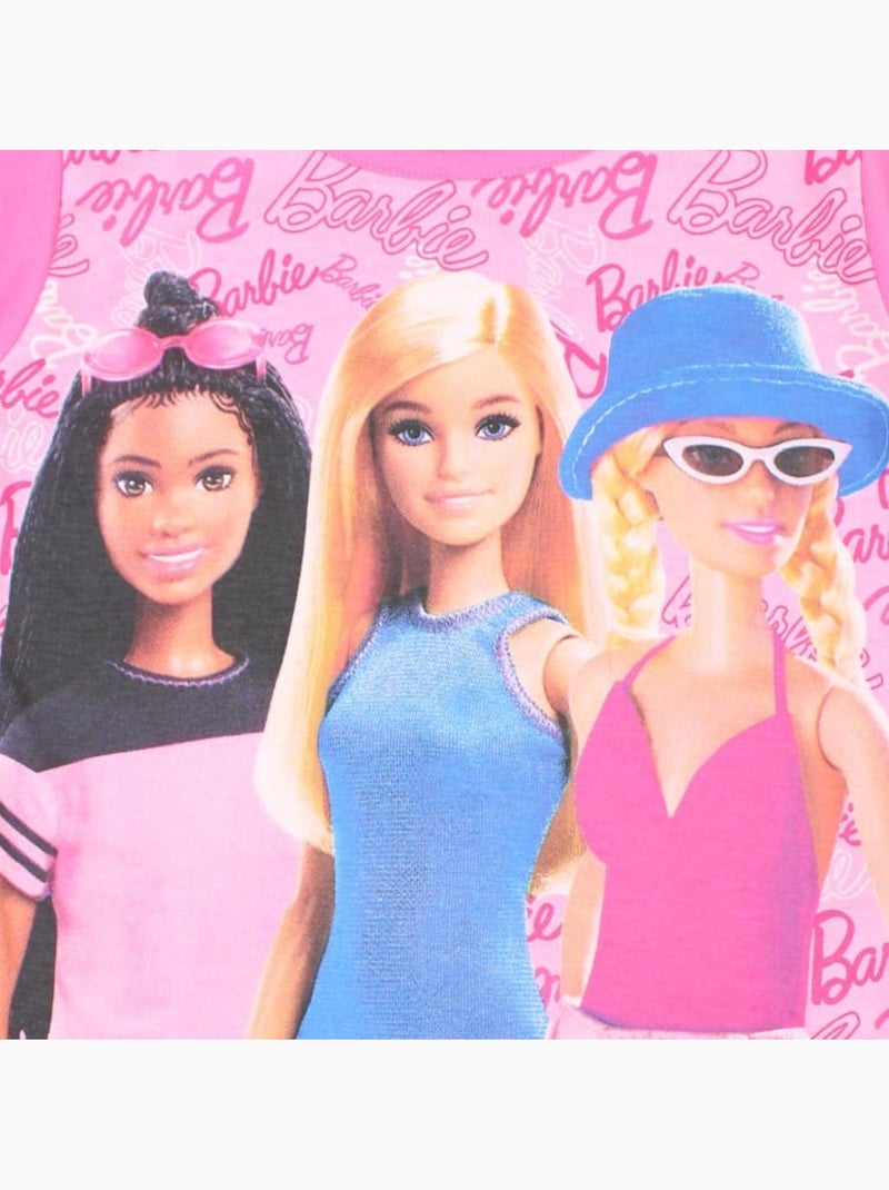 Barbie - Completo maglietta e short Rosa - Kiabi