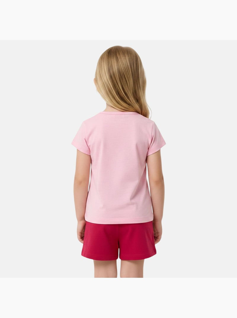 Barbie - Completo maglietta e short Rosa - Kiabi