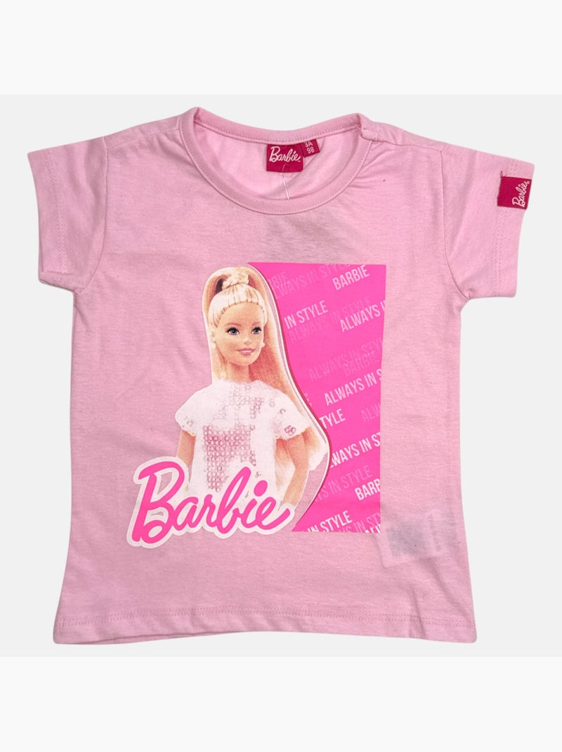 Barbie - Completo maglietta e short Rosa - Kiabi