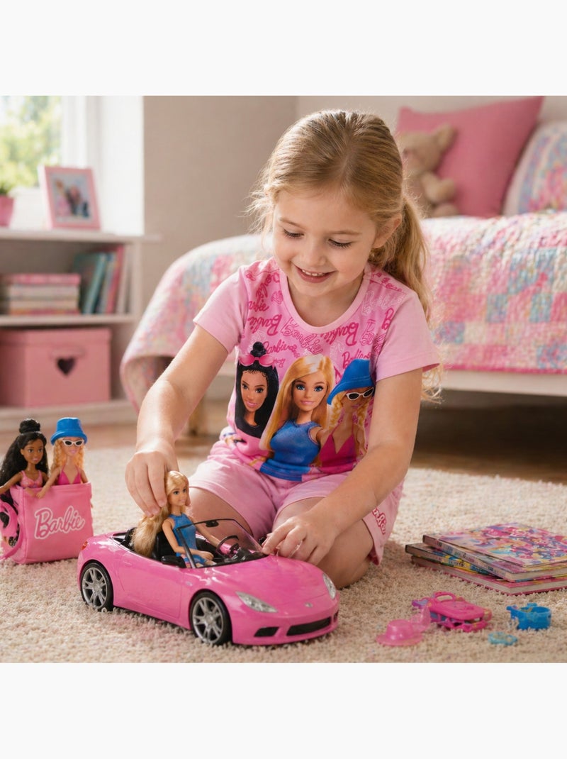 Barbie - Completo maglietta e short Rosa - Kiabi
