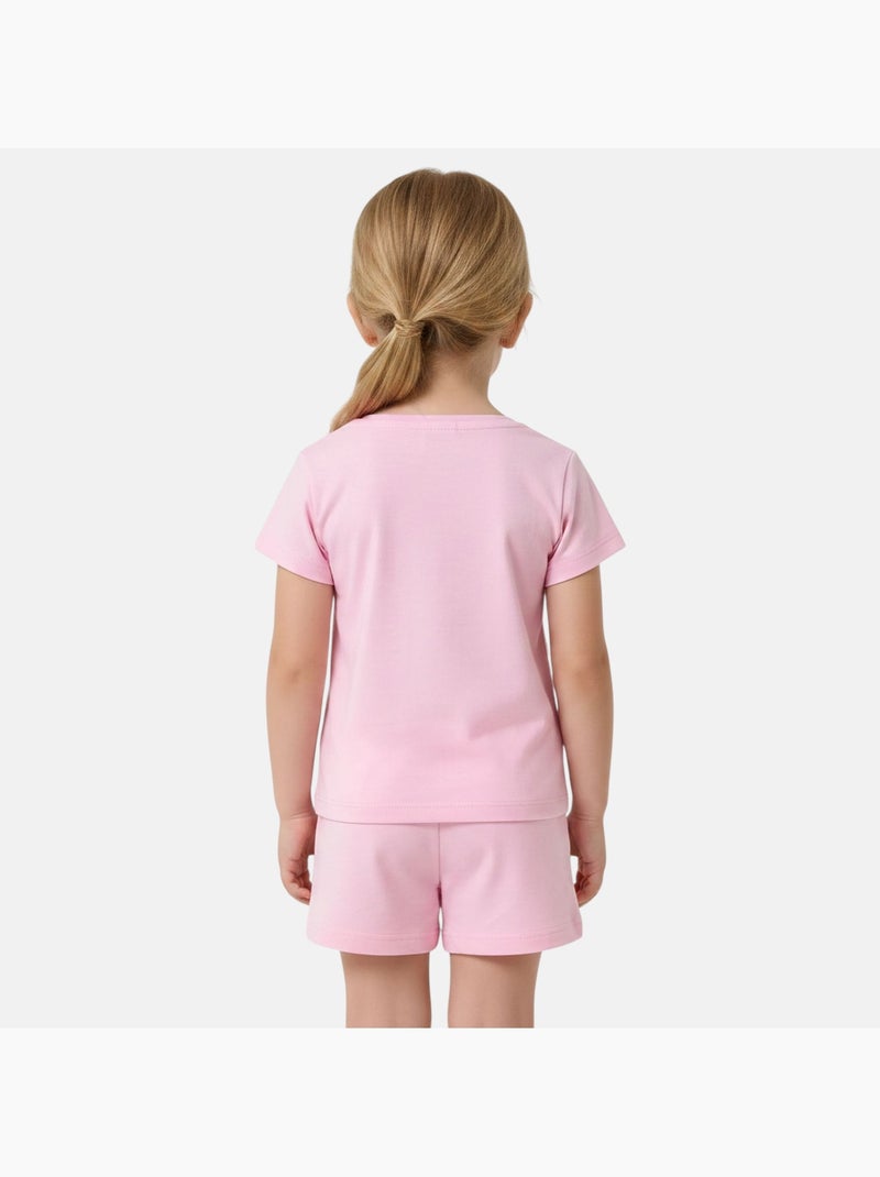 Barbie - Completo maglietta e short Rosa - Kiabi