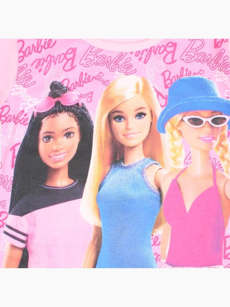 Barbie - Completo maglietta e short Rosa - Kiabi
