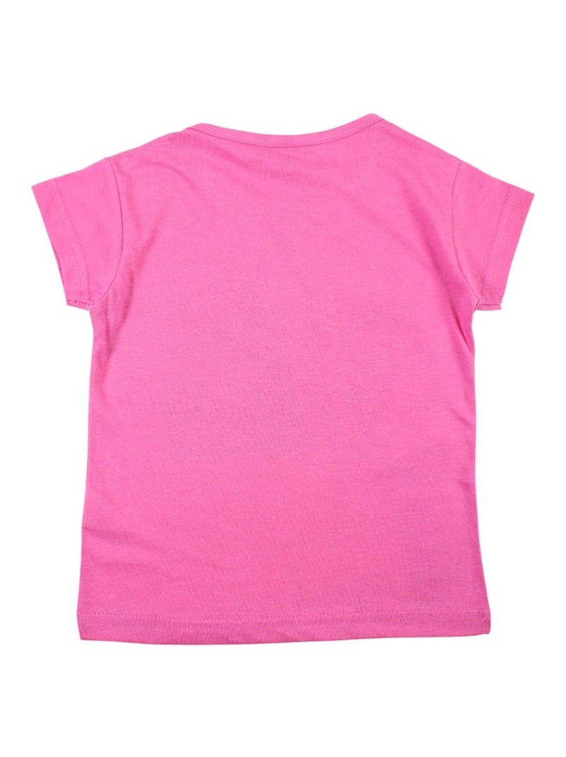 Barbie - maglietta a maniche corte con stampa, collo rotondo Rosa - Kiabi