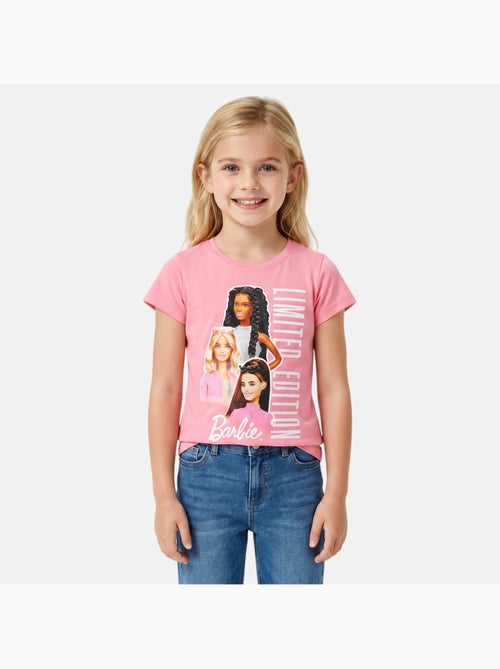 Barbie - maglietta a maniche corte con stampa, collo rotondo - Kiabi