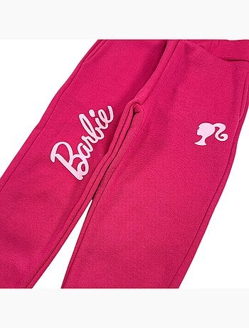 Barbie - pantaloni da jogging stampati, dal taglio ampio, con elastico in vita