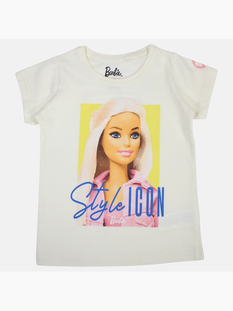 Barbie - T-shirt a maniche corte bambina Bianco - Kiabi