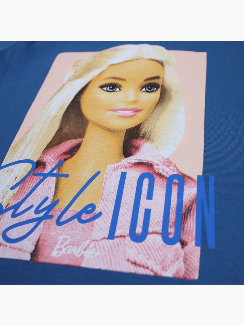 Barbie - T-shirt a maniche corte bambina Blu marino - Kiabi