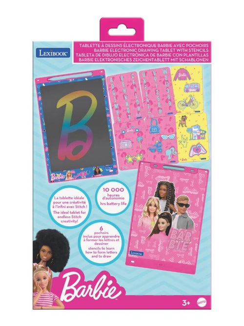Barbie 11'' multicolore Eink apprendimento disegno Tablet con stencil - Kiabi