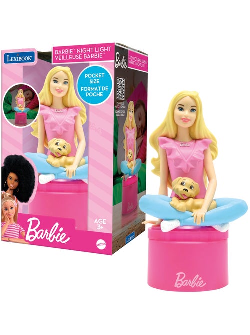 Barbie 3D design luce notturna tascabile cambia colore - Kiabi