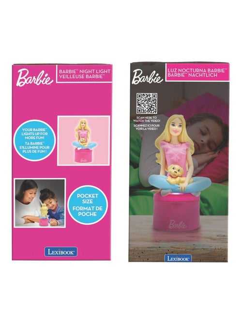 Barbie 3D design luce notturna tascabile cambia colore - Kiabi
