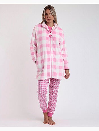 BARBIE Accappatoio a maniche lunghe Vichy Mood caldo da donna