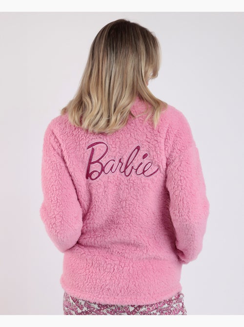 BARBIE Accappatoio caldo a maniche lunghe in pelle di pecora dolce da donna - Kiabi BARBIE Accappatoio caldo a maniche lunghe in pelle di pecora dolce da donna - Kiabi