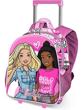 Barbie Brave Zainetto 3D con Ruote Piccolo, Rosa