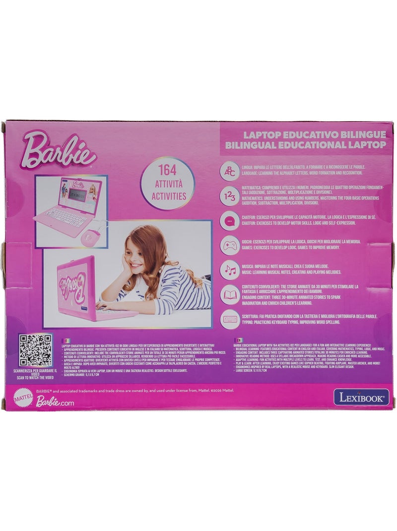 Barbie computer portatile educativo bilingue con 164 attività (EN/IT) Rosa - Kiabi