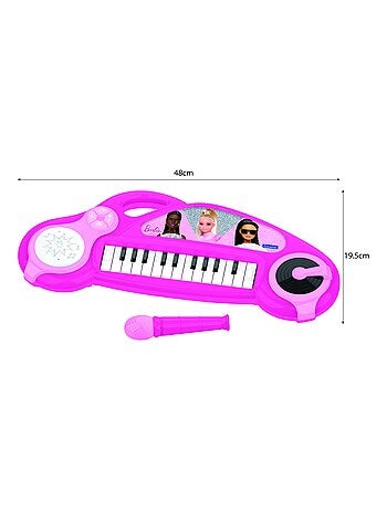 Barbie divertente Tastiera elettronica per pianoforte con luci e microfono 24 tasti