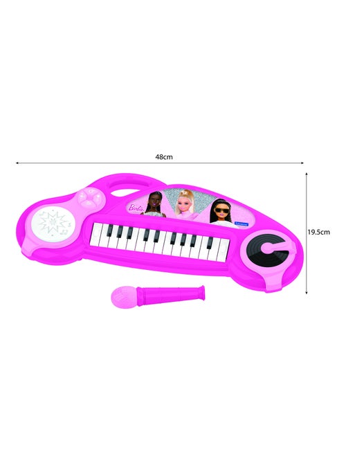 Barbie divertente Tastiera elettronica per pianoforte con luci e microfono 24 tasti - Kiabi