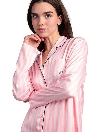 BARBIE Elegante Barbie Satin Open Long Sleeve Canotta per Donna