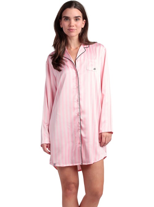 BARBIE Elegante Barbie Satin Open Long Sleeve Canotta per Donna - Kiabi BARBIE Elegante Barbie Satin Open Long Sleeve Canotta per Donna - Kiabi