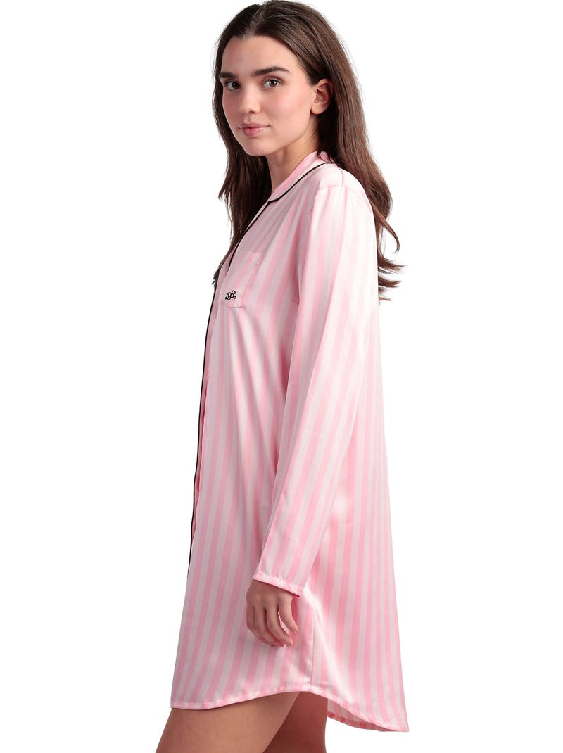 BARBIE Elegante Barbie Satin Open Long Sleeve Canotta per Donna Rosa - Kiabi