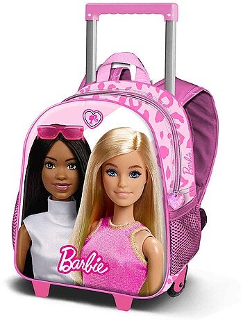 Barbie Fashionista Zainetto 3D con Ruote Piccolo, Rosa