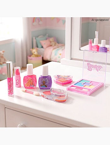 Barbie kit per il trucco per bambine a forma di cuore +5 anni
