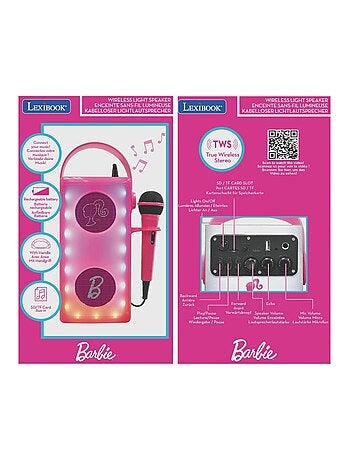 Barbie Luminosa Potente altoparlante Bluetooth® con microfono