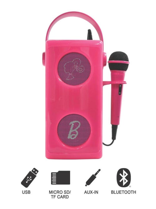 Barbie Luminosa Potente altoparlante Bluetooth® con microfono - Kiabi