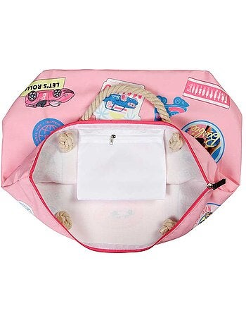 Barbie Malibu Borsa da Spiaggia Soleil, Rosa