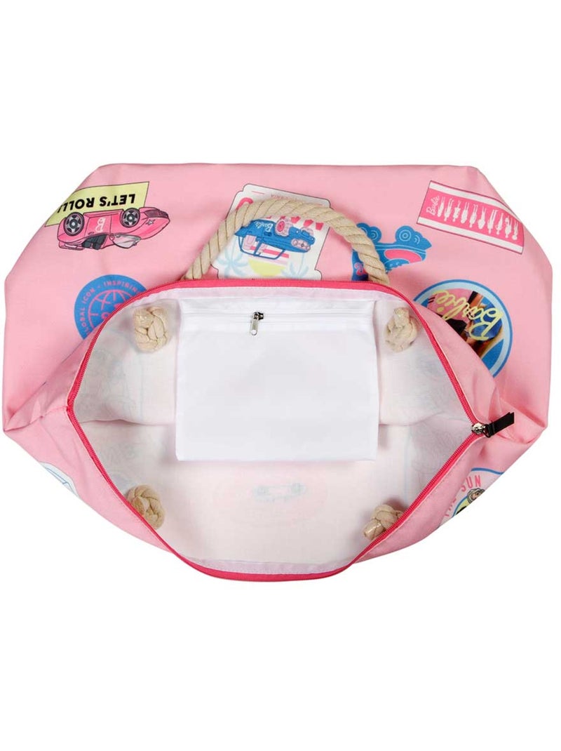 Barbie Malibu Borsa da Spiaggia Soleil, Rosa Rosa - Kiabi