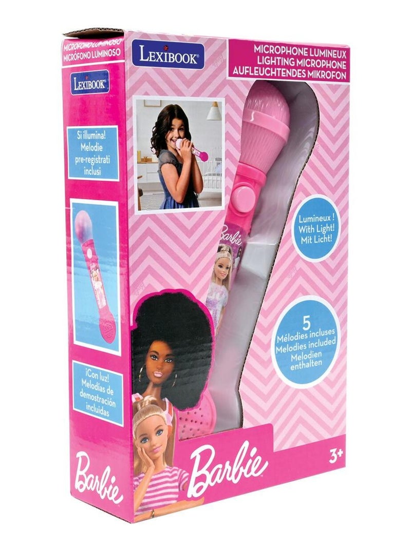 Barbie Microfono luminoso Rosa - Kiabi