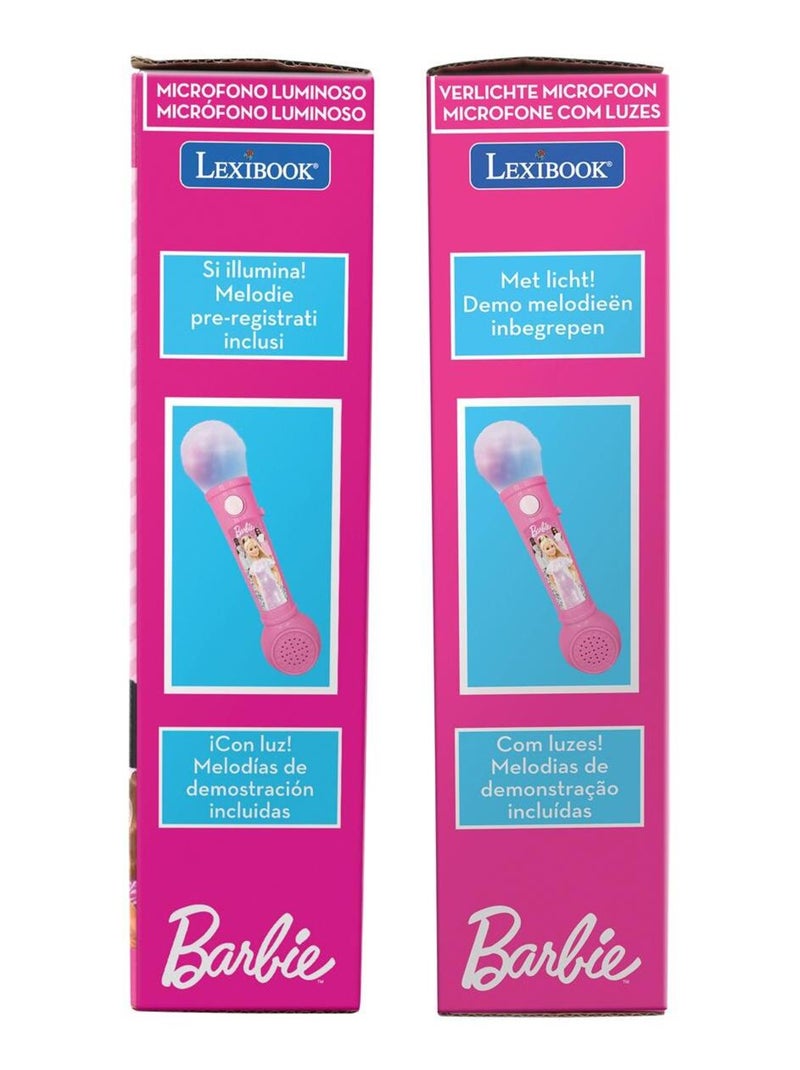 Barbie Microfono luminoso Rosa - Kiabi