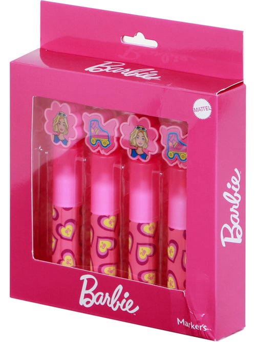 Barbie Mix Confezione da 4 Evidenziatori, Rosa - Kiabi