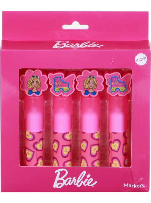 Barbie Mix Confezione da 4 Evidenziatori, Rosa - Kiabi
