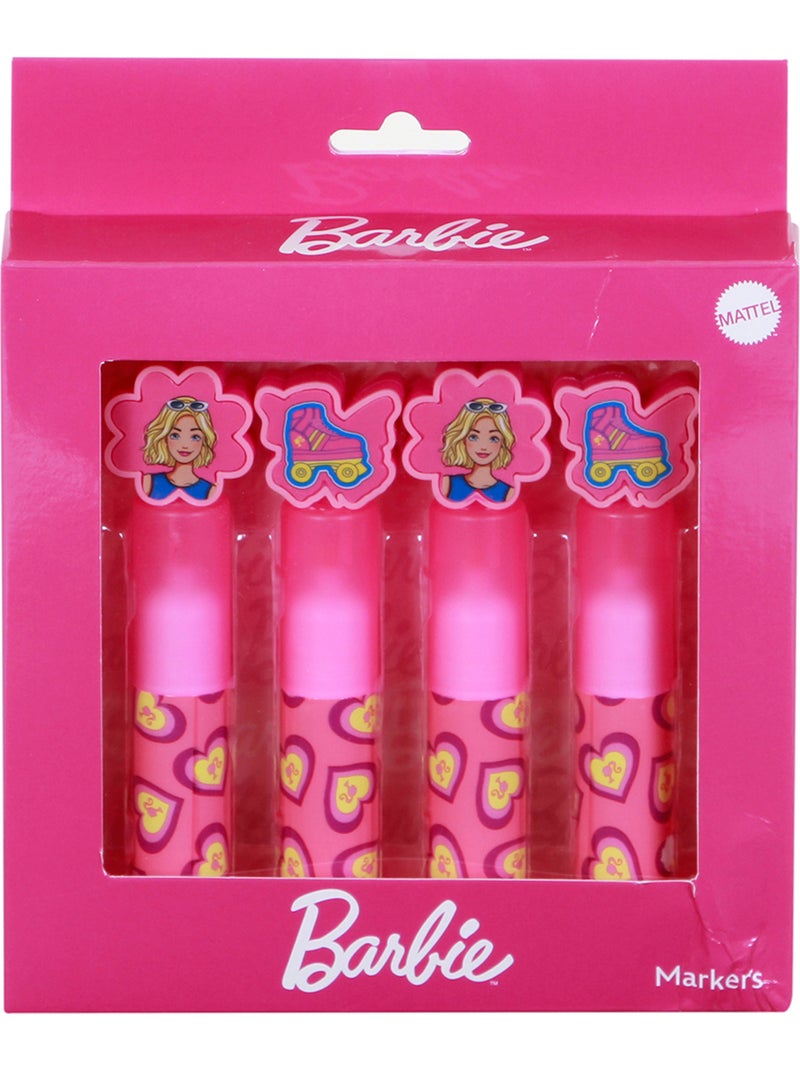 Barbie Mix Confezione da 4 Evidenziatori, Rosa Rosa - Kiabi