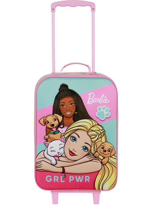 Barbie Pets Valigia Trolley Soft 3D, Rosa - Kiabi