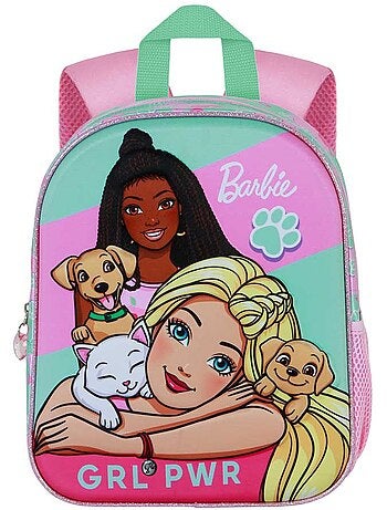 Barbie pets zainetto 3d elite, rosa